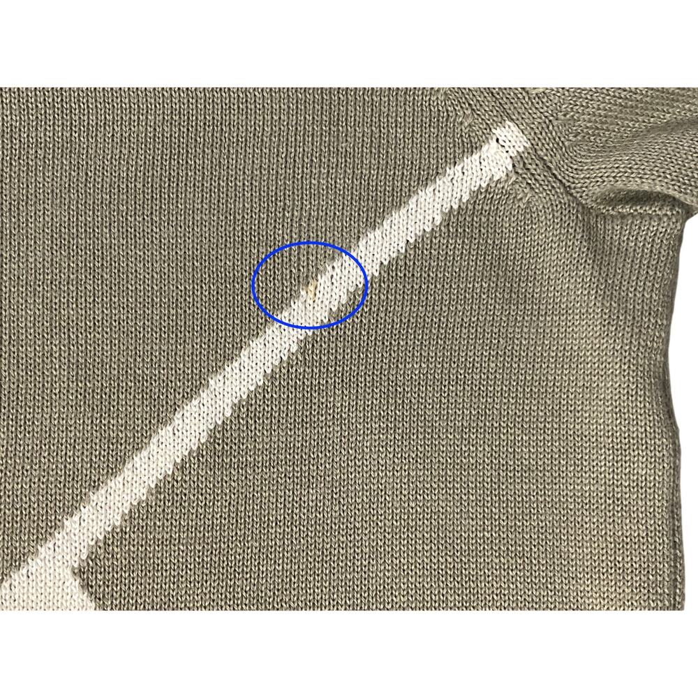 Calvin Klein CK Graphic Logo Pullover Sweater Mens XS Preppy Neutral Classic Y2K - Picture 5 of 7